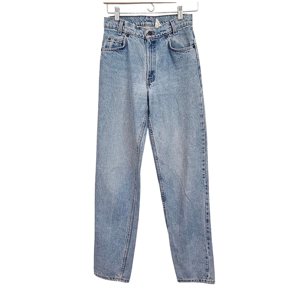 Vintage Levi's Student Jeans Womans 28x34 Light Wash Orange Tab 512 90s USA